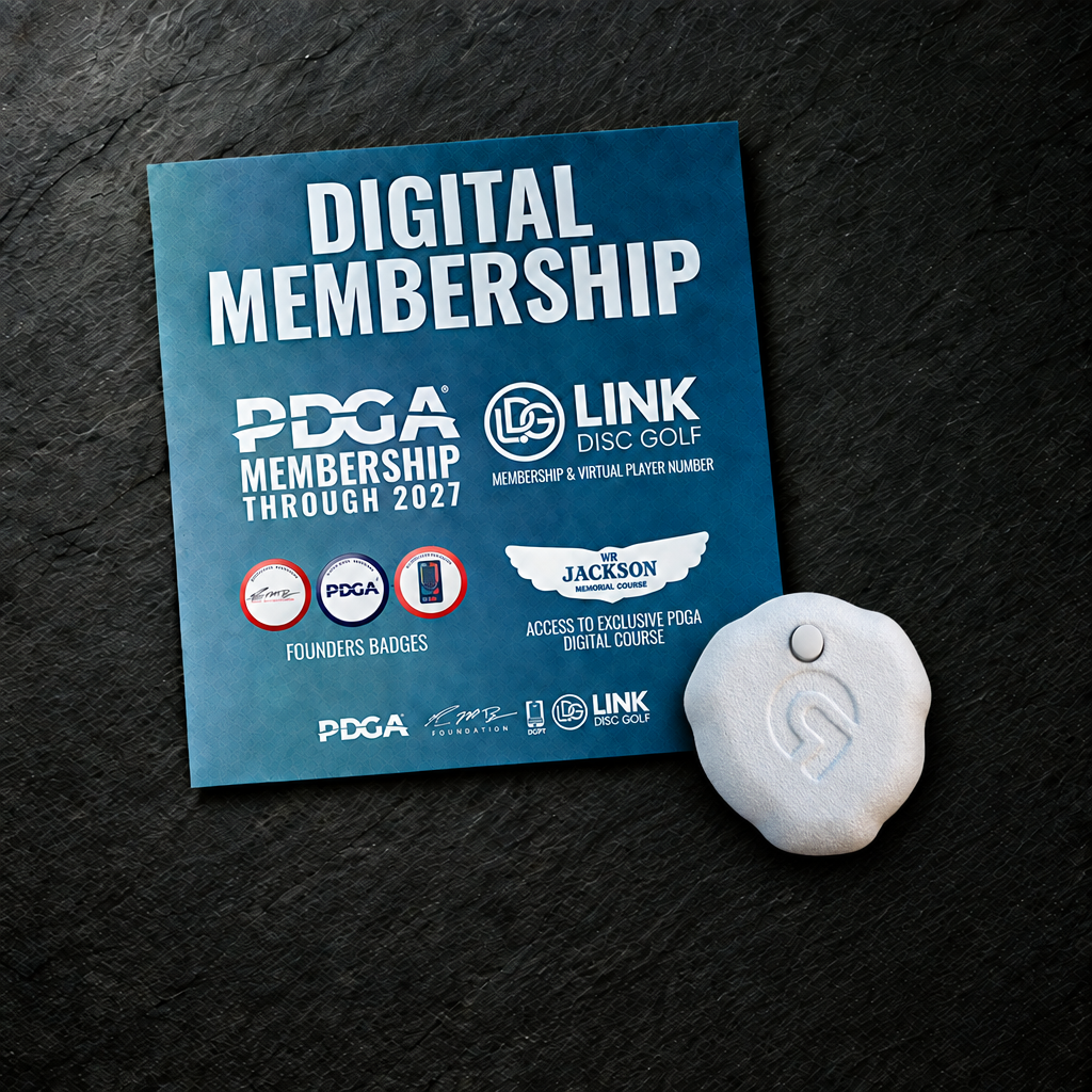 GameProofer Combo Pack: Digital Membership card and the eTAG sensor on dark slate